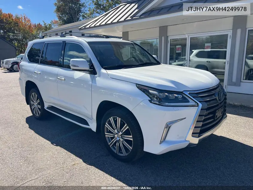 LEXUS LX 2017, VIN JTJHY7AX9H4249978