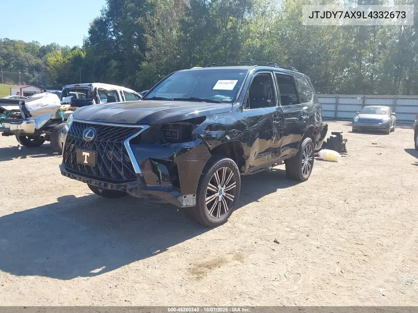 2020 LEXUS LX VIN JTJDY7AX9L4332673 — фото 2
