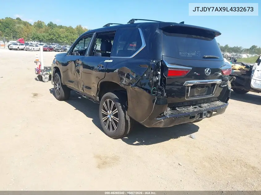 2020 LEXUS LX VIN JTJDY7AX9L4332673 — фото 3