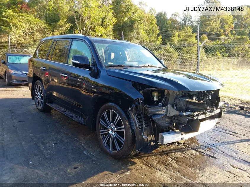 LEXUS LX 2021, VIN JTJDY7AX7M4338148