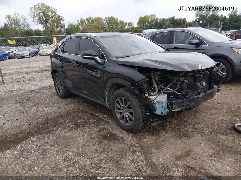LEXUS NX 2015, VIN JTJYARBZ5F2004619