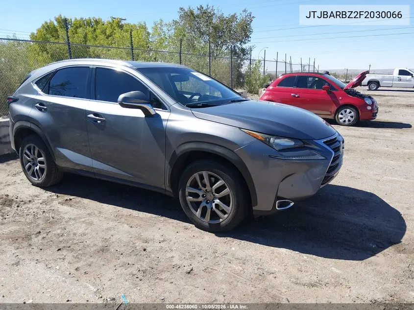 LEXUS NX 2015, VIN JTJBARBZ2F2030066