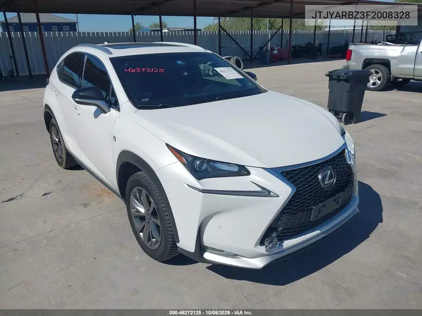 LEXUS NX 2015, VIN JTJYARBZ3F2008328