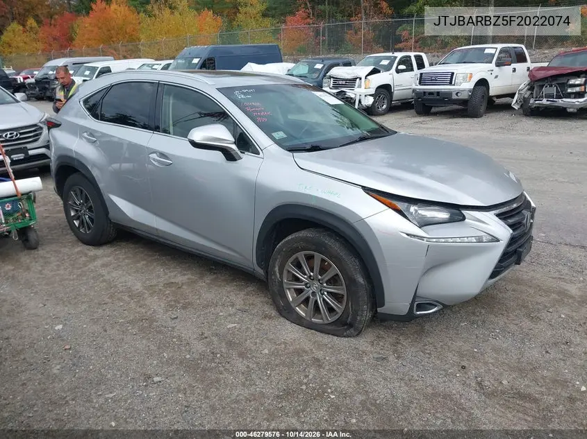 LEXUS NX 2015, VIN JTJBARBZ5F2022074