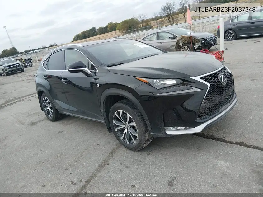 LEXUS NX 2015, VIN JTJBARBZ3F2037348