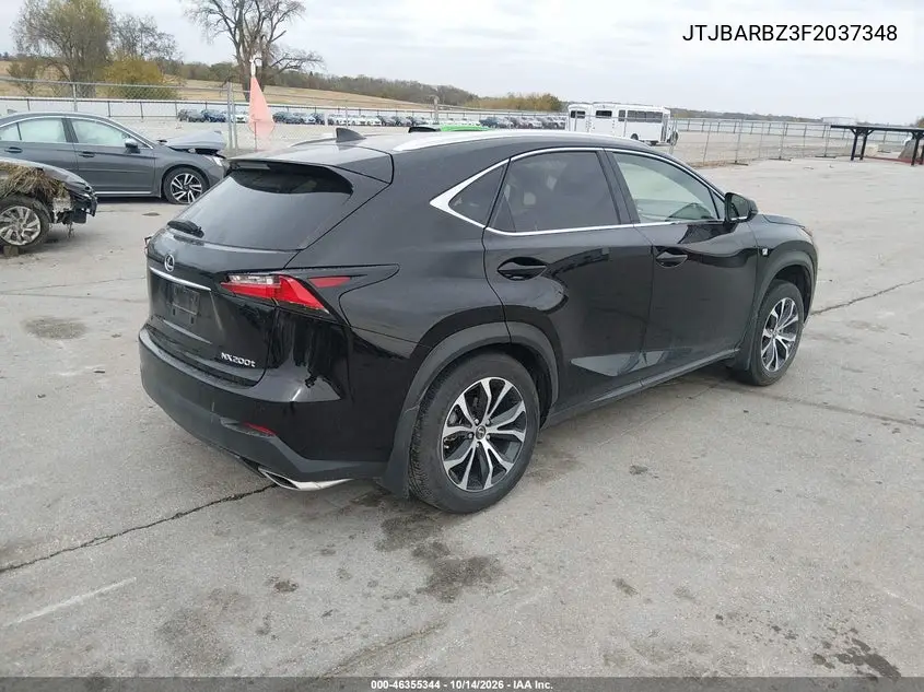 2015 LEXUS NX VIN JTJBARBZ3F2037348 — фото 4