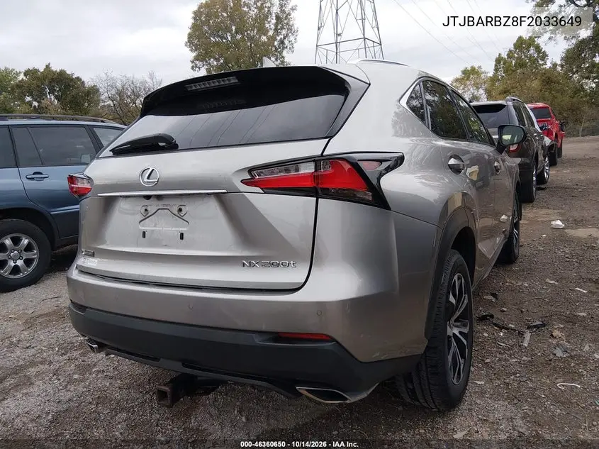 2015 LEXUS NX VIN JTJBARBZ8F2033649 — фото 4