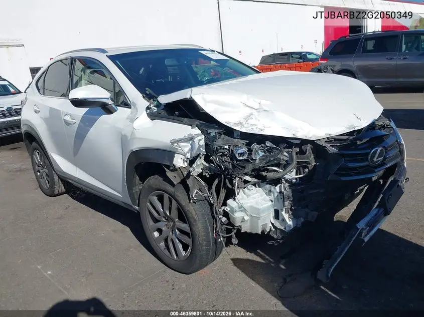 LEXUS NX 2016, VIN JTJBARBZ2G2050349