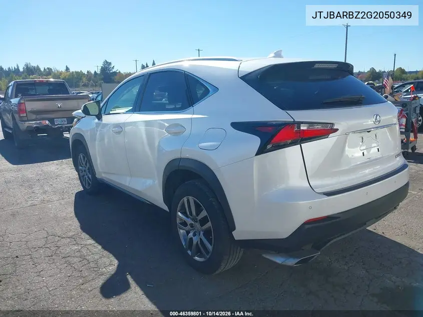 2016 LEXUS NX VIN JTJBARBZ2G2050349 — фото 3