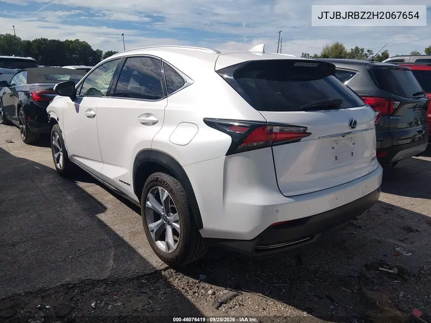 2017 LEXUS NX VIN JTJBJRBZ2H2067654 — фото 3