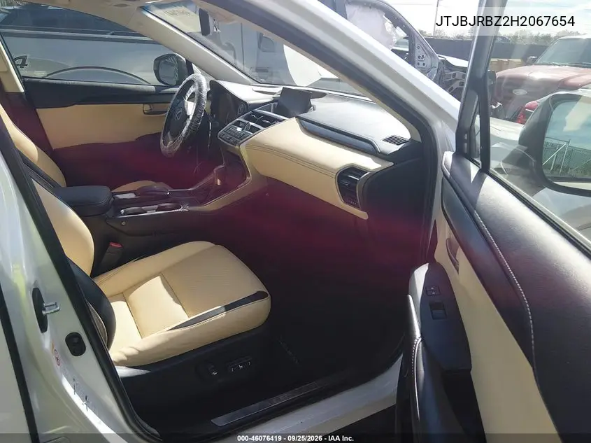 2017 LEXUS NX VIN JTJBJRBZ2H2067654 — фото 5