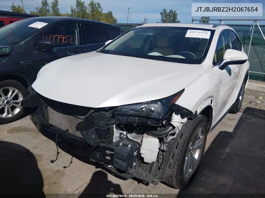 2017 LEXUS NX VIN JTJBJRBZ2H2067654 — фото 6