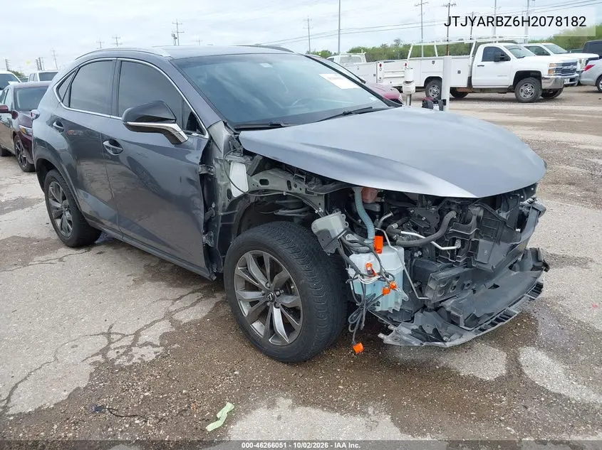 LEXUS NX 2017, VIN JTJYARBZ6H2078182