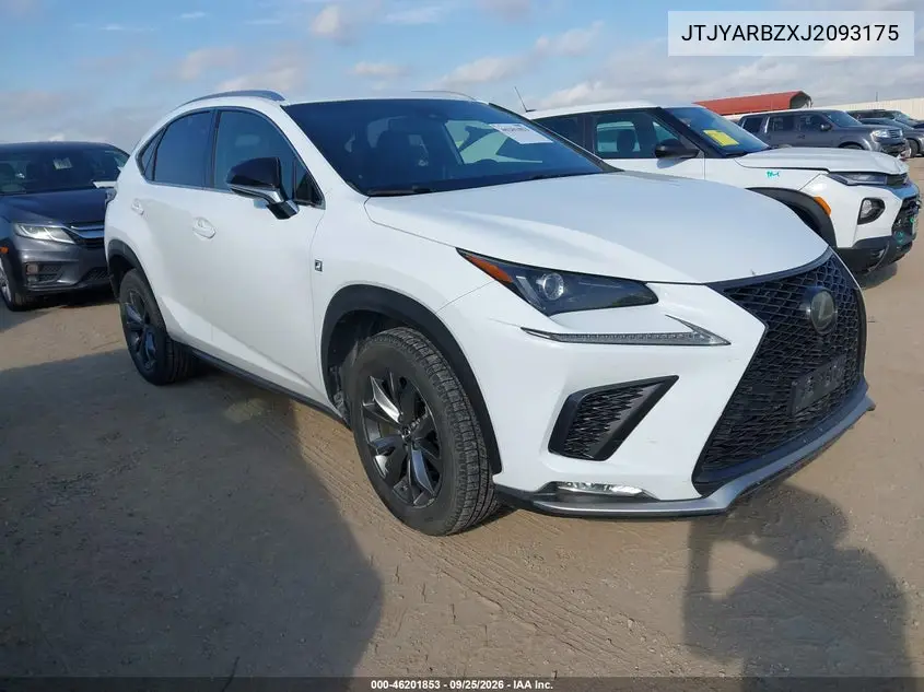 LEXUS NX 2018, VIN JTJYARBZXJ2093175