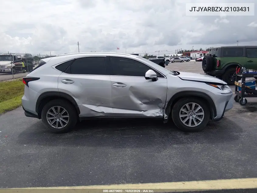 2018 LEXUS NX VIN JTJYARBZXJ2103431 — фото 13