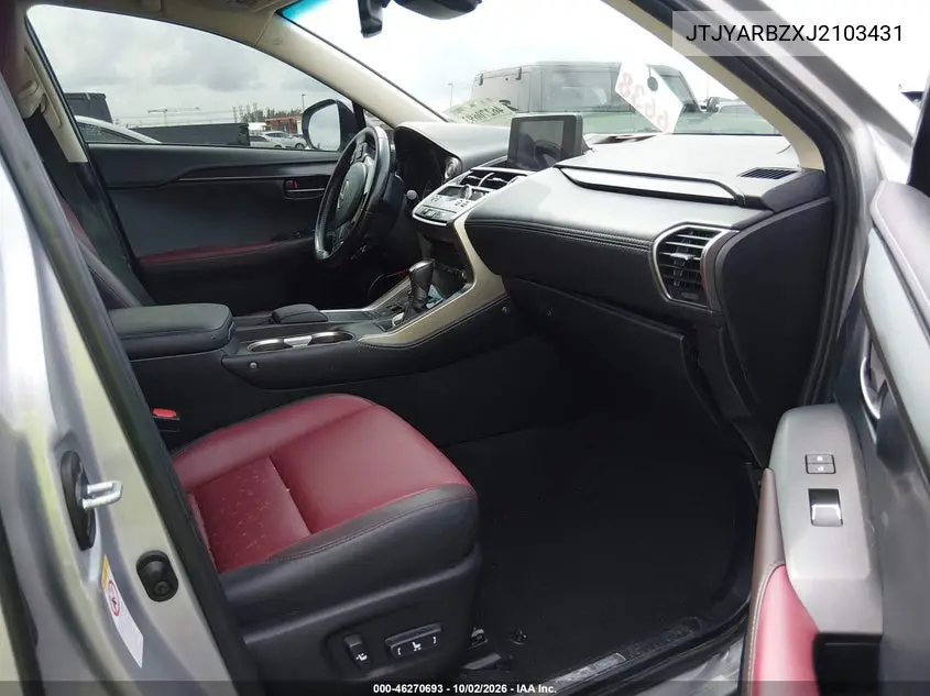2018 LEXUS NX VIN JTJYARBZXJ2103431 — фото 5