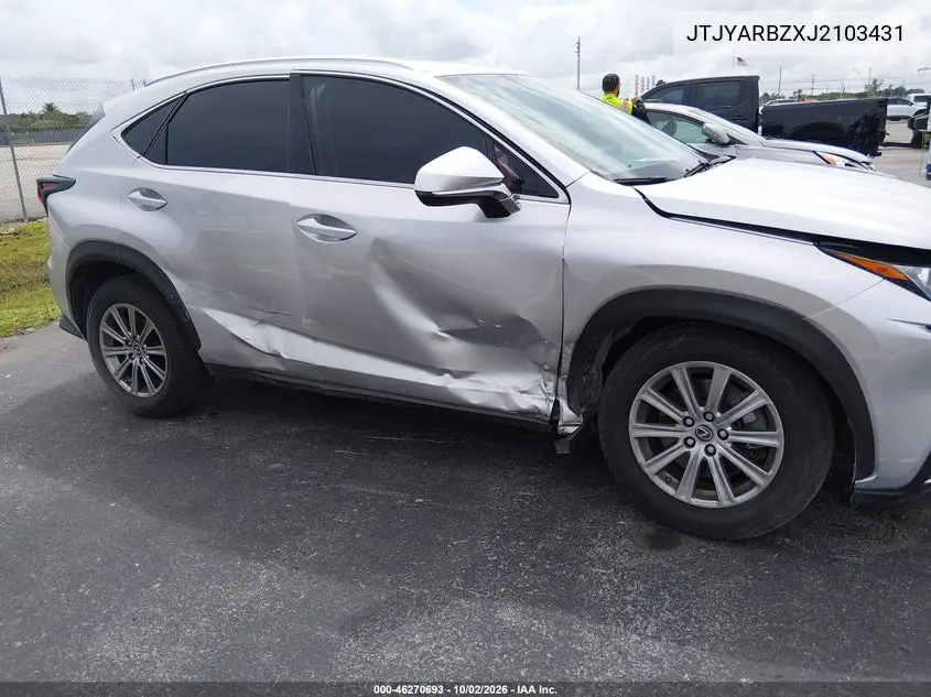 2018 LEXUS NX VIN JTJYARBZXJ2103431 — фото 6