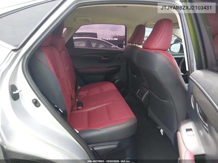 2018 LEXUS NX VIN JTJYARBZXJ2103431 — фото 8