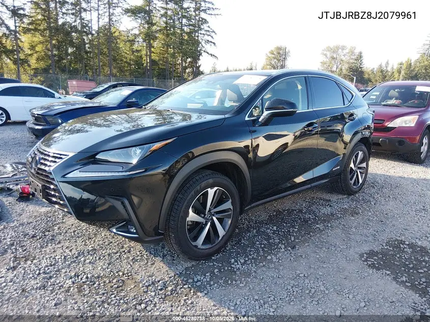 2018 LEXUS NX VIN JTJBJRBZ8J2079961 — фото 2