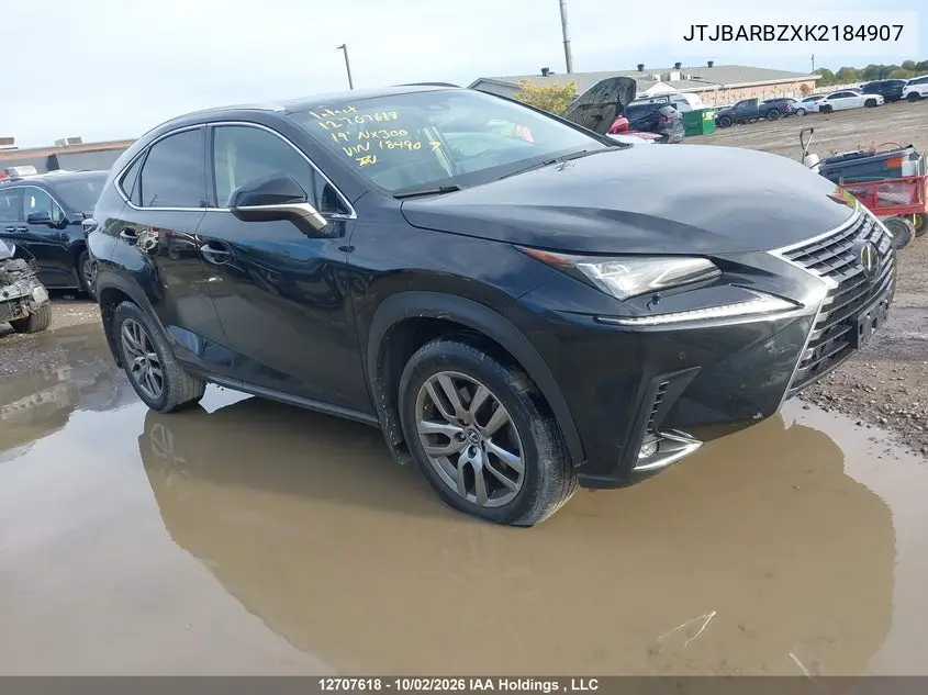 LEXUS NX 2019, VIN JTJBARBZXK2184907