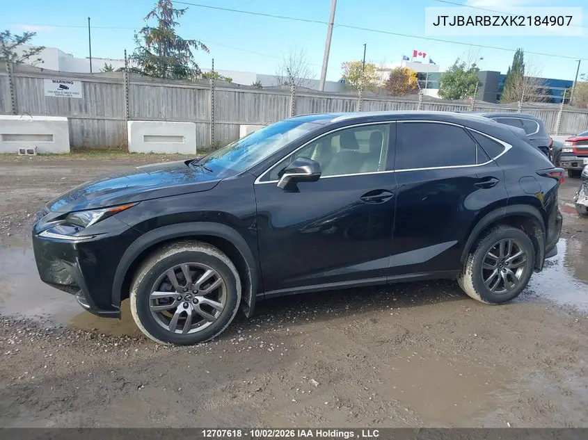 2019 LEXUS NX VIN JTJBARBZXK2184907 — фото 14