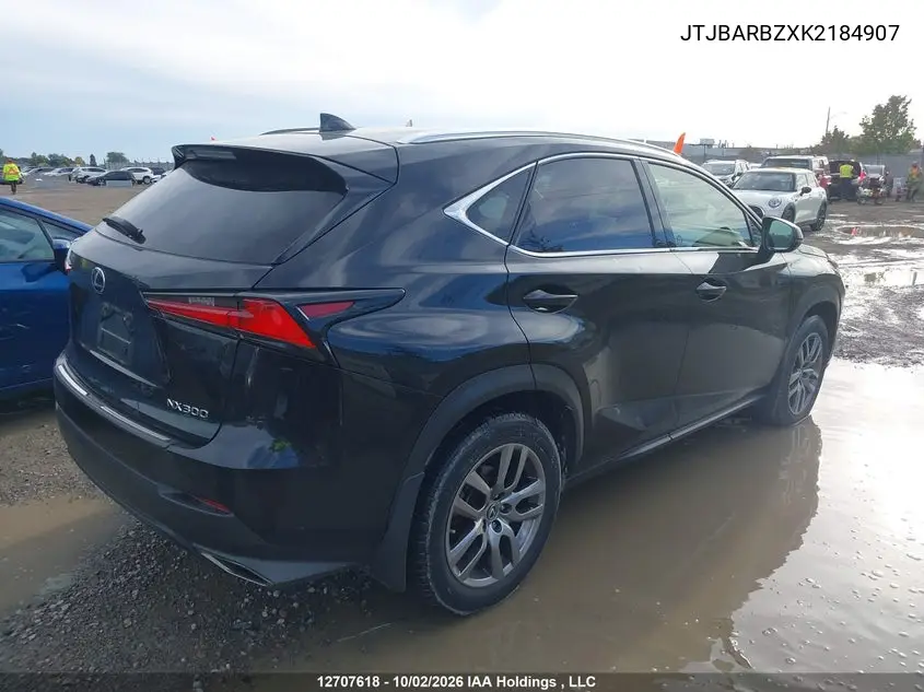 2019 LEXUS NX VIN JTJBARBZXK2184907 — фото 4