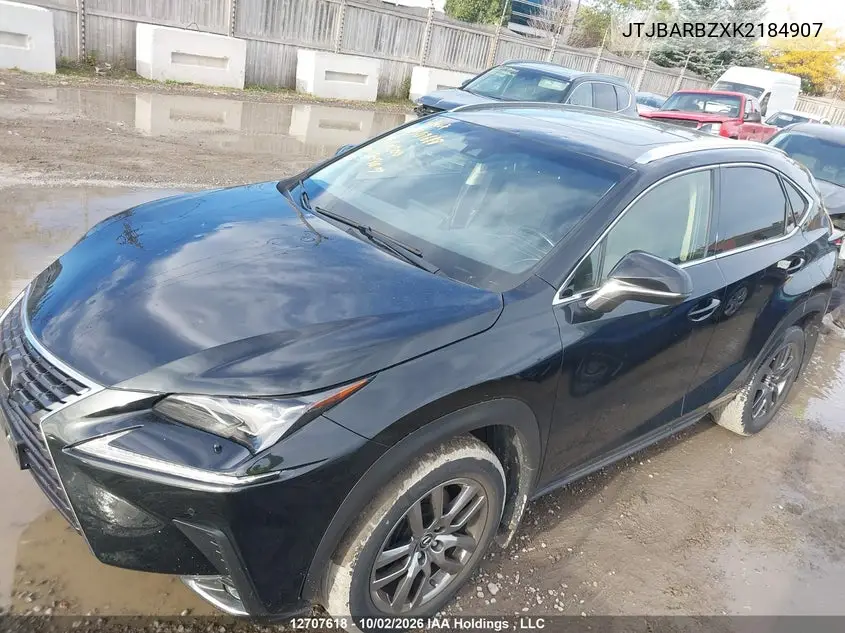 2019 LEXUS NX VIN JTJBARBZXK2184907 — фото 6