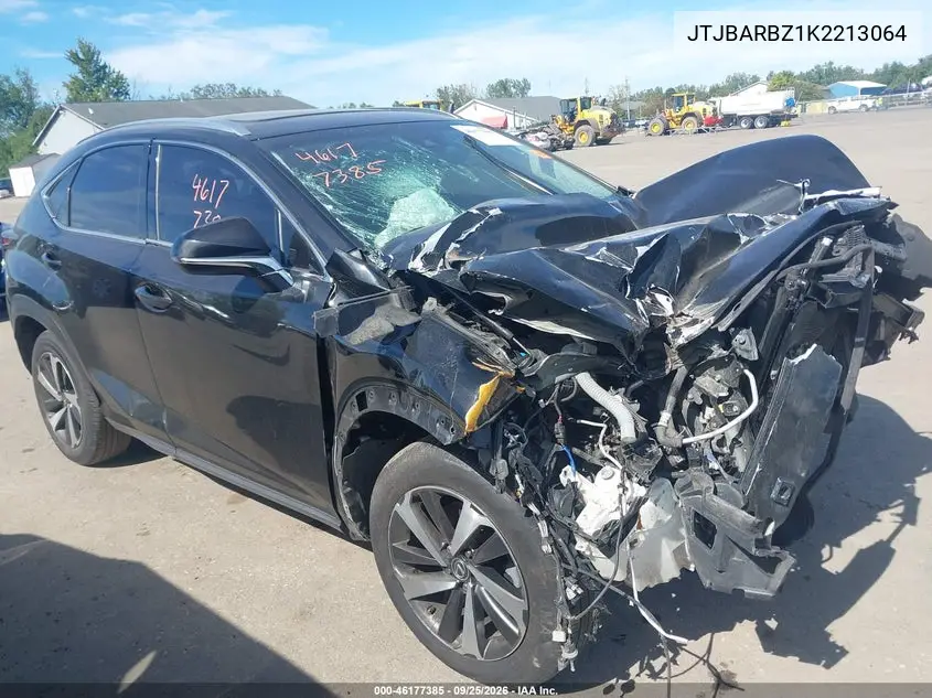 LEXUS NX 2019, VIN JTJBARBZ1K2213064