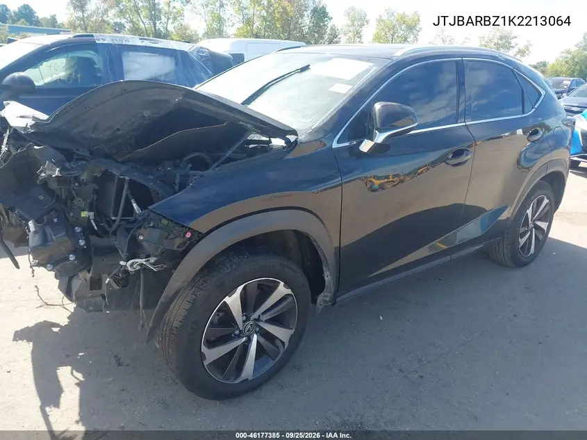 2019 LEXUS NX VIN JTJBARBZ1K2213064 — фото 2