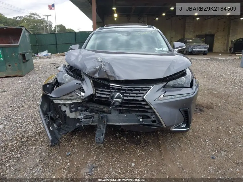 2019 LEXUS NX VIN JTJBARBZ9K2184509 — фото 12