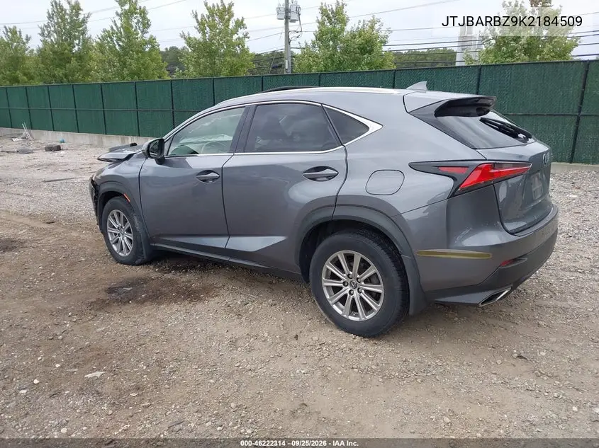 2019 LEXUS NX VIN JTJBARBZ9K2184509 — фото 3