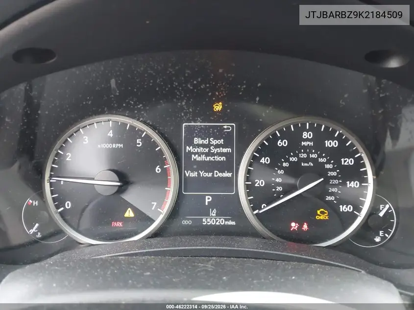 2019 LEXUS NX VIN JTJBARBZ9K2184509 — фото 7