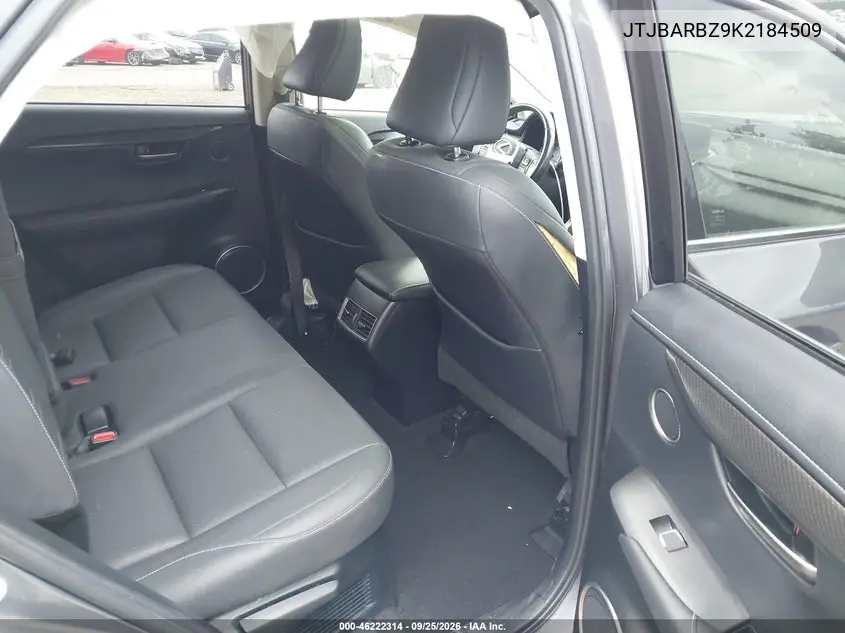2019 LEXUS NX VIN JTJBARBZ9K2184509 — фото 8