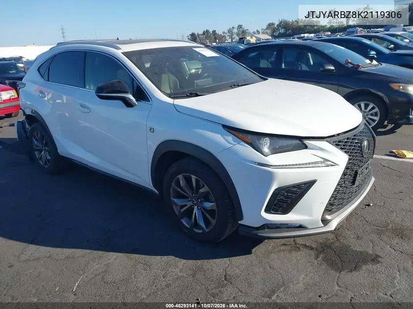LEXUS NX 2019, VIN JTJYARBZ8K2119306