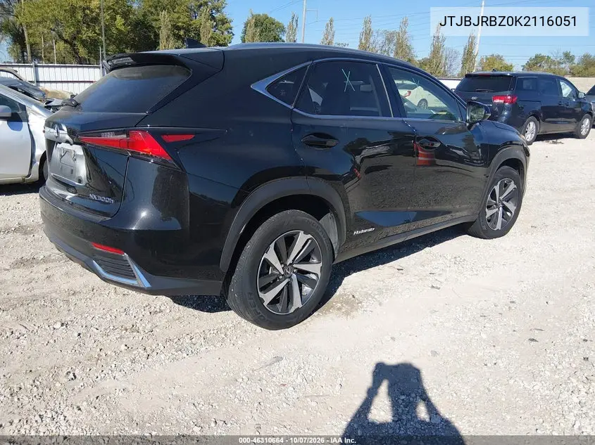 2019 LEXUS NX VIN JTJBJRBZ0K2116051 — фото 4