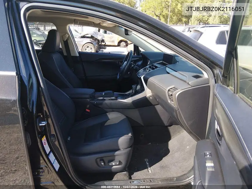 2019 LEXUS NX VIN JTJBJRBZ0K2116051 — фото 5
