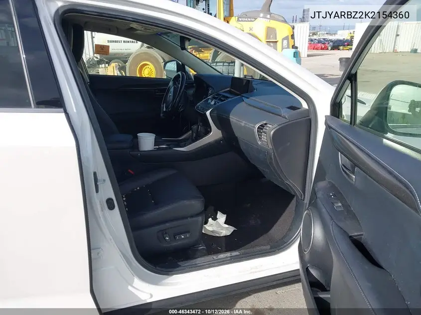 2019 LEXUS NX VIN JTJYARBZ2K2154360 — фото 5