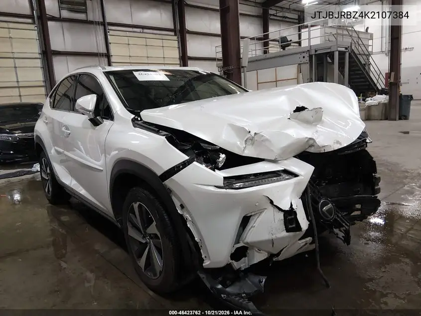 LEXUS NX 2019, VIN JTJBJRBZ4K2107384