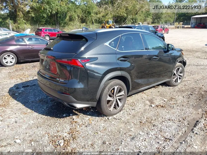 2020 LEXUS NX VIN JTJGARDZ3L2225933 — фото 4