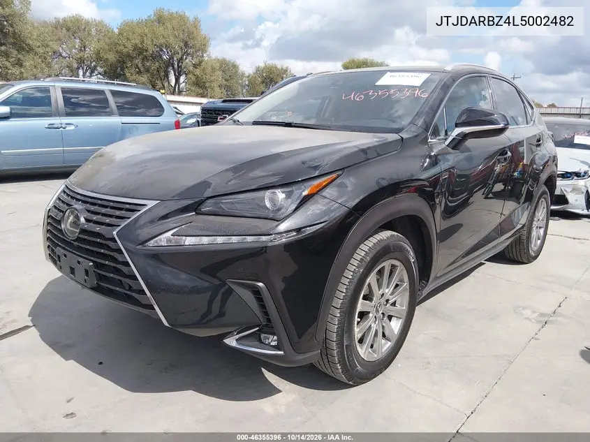 2020 LEXUS NX VIN JTJDARBZ4L5002482 — фото 2