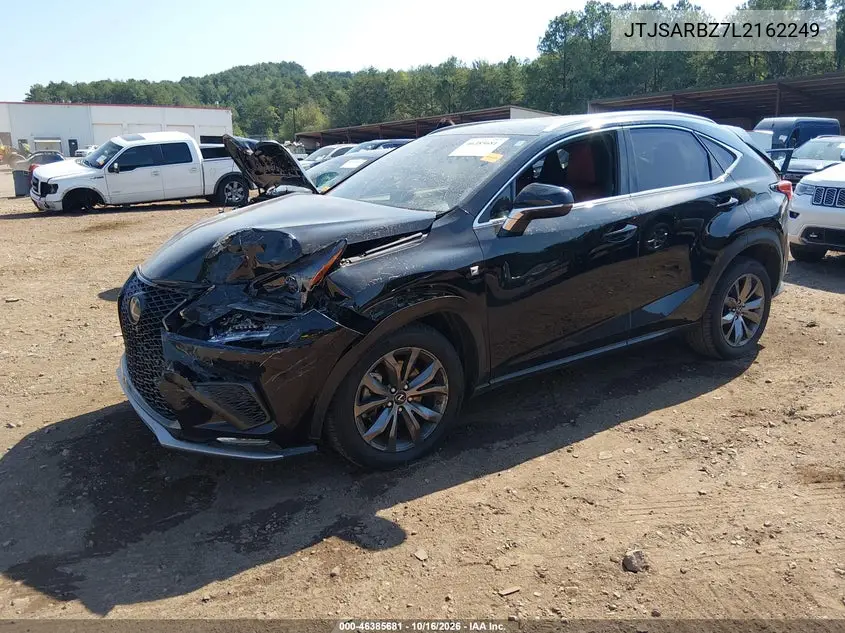 2020 LEXUS NX VIN JTJSARBZ7L2162249 — фото 2