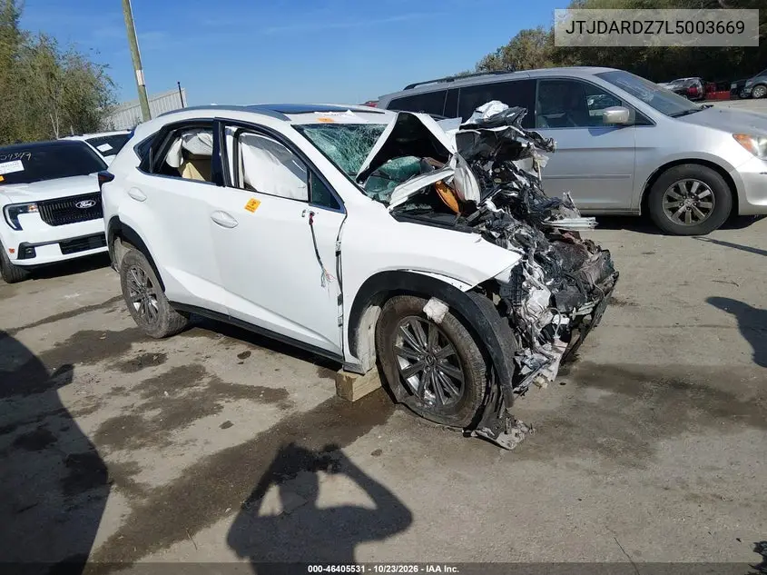 LEXUS NX 2020, VIN JTJDARDZ7L5003669