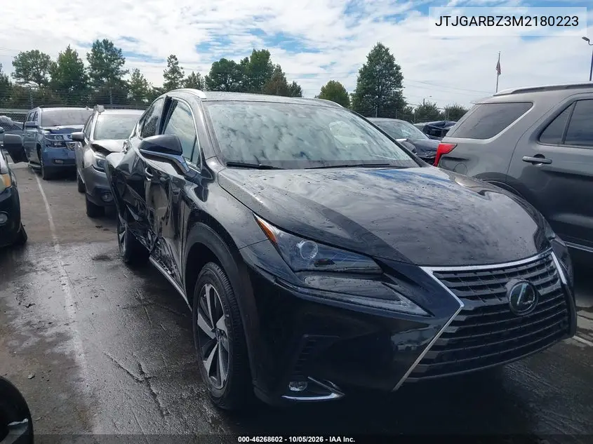 LEXUS NX 2021, VIN JTJGARBZ3M2180223