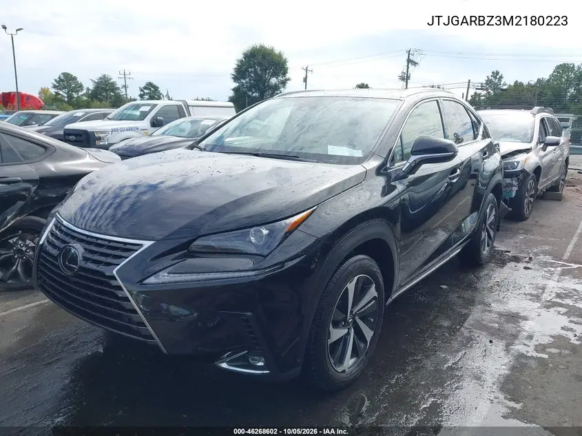 2021 LEXUS NX VIN JTJGARBZ3M2180223 — фото 2