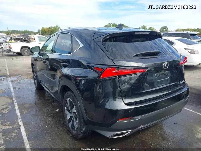 2021 LEXUS NX VIN JTJGARBZ3M2180223 — фото 3
