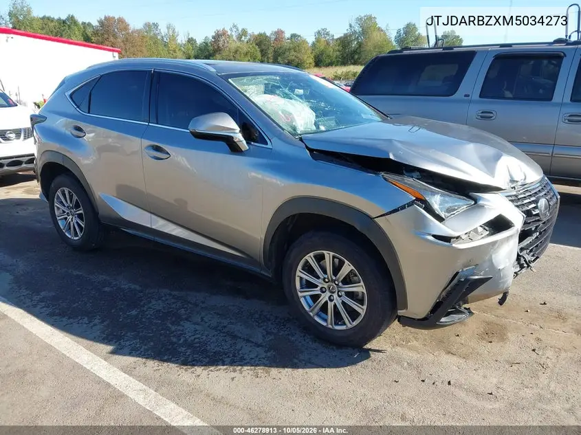 LEXUS NX 2021, VIN JTJDARBZXM5034273