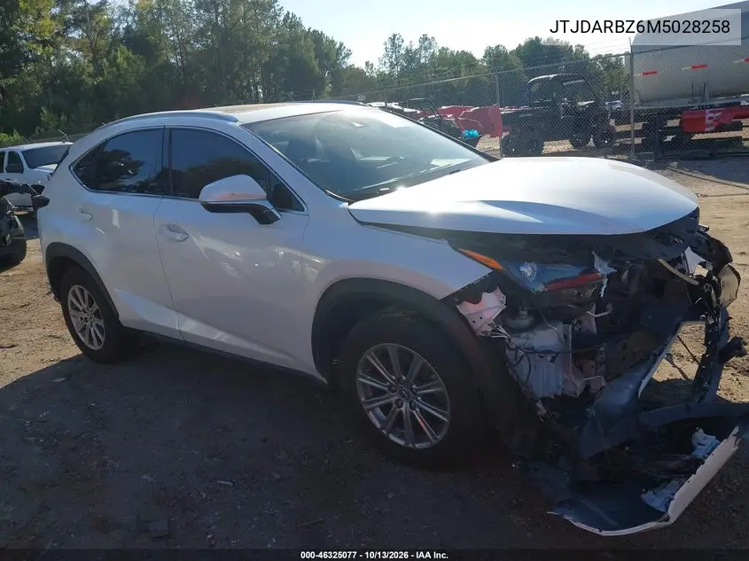LEXUS NX 2021, VIN JTJDARBZ6M5028258