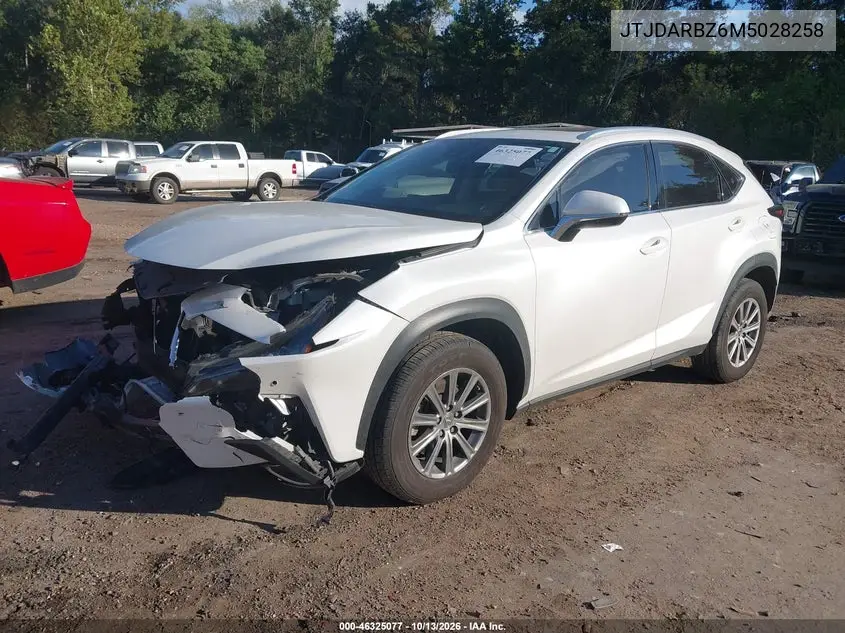 2021 LEXUS NX VIN JTJDARBZ6M5028258 — фото 2