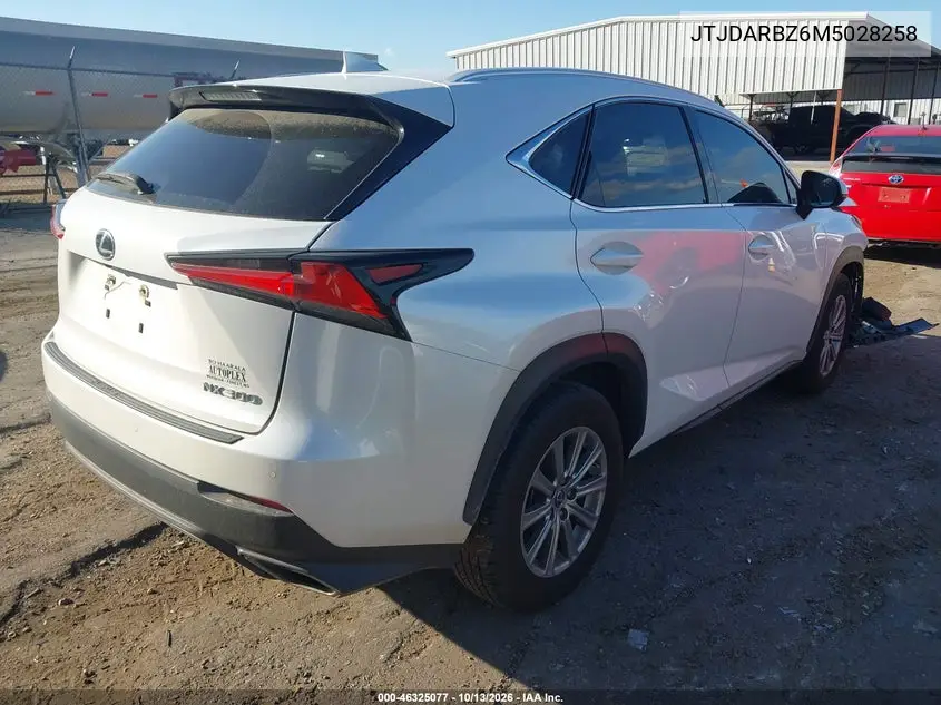 2021 LEXUS NX VIN JTJDARBZ6M5028258 — фото 4