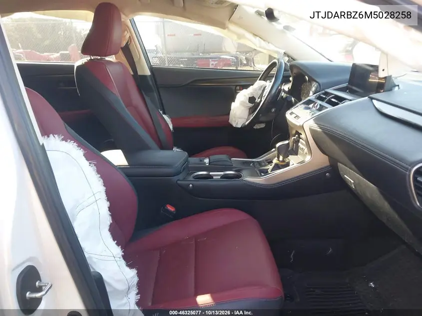 2021 LEXUS NX VIN JTJDARBZ6M5028258 — фото 5